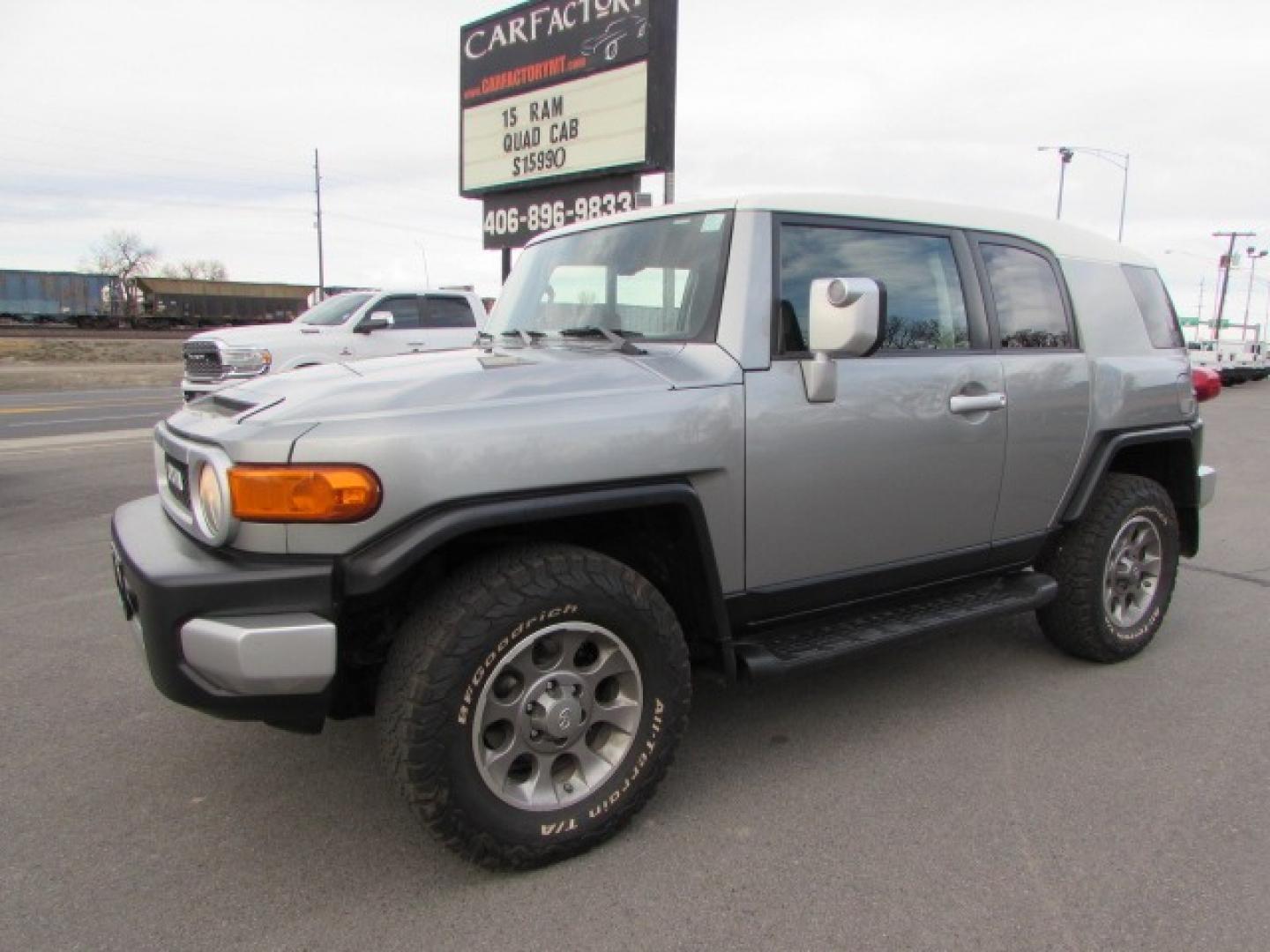 2012 Silver /Gray Toyota FJ Cruiser FJ Cruiser (JTEBU4BF1CK) with an 4.0L V6 engine, 5 speed automatic transmission, located at 4562 State Avenue, Billings, MT, 59101, (406) 896-9833, 45.769516, -108.526772 - Photo#0